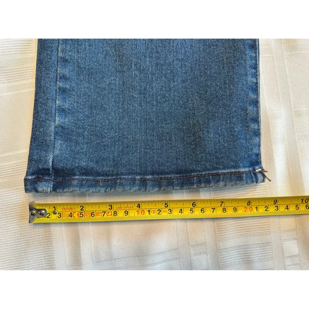 True Religion Jeans Mens 32 Blue Ricky Relaxed Straight Distressed Repair New